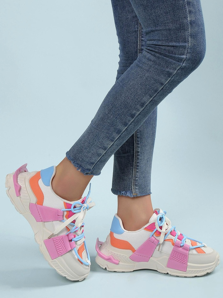 Resti Women's sports sneakers with rubber inserts Bubble