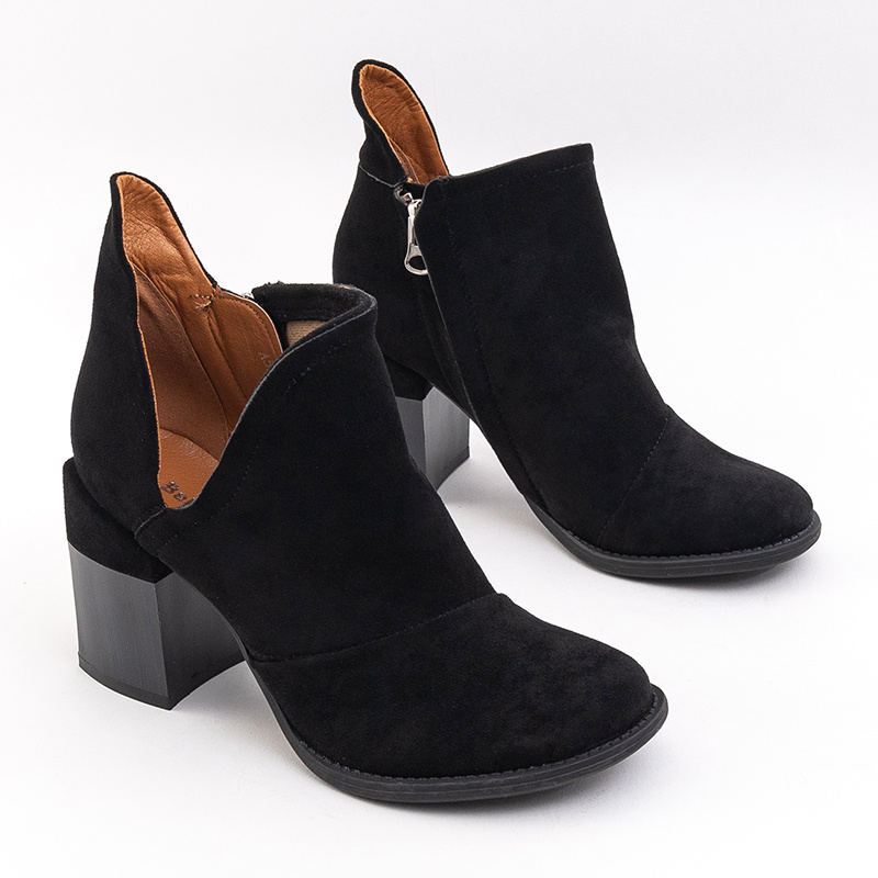 Resti Black women&#039;s boots with cutouts Plinara
