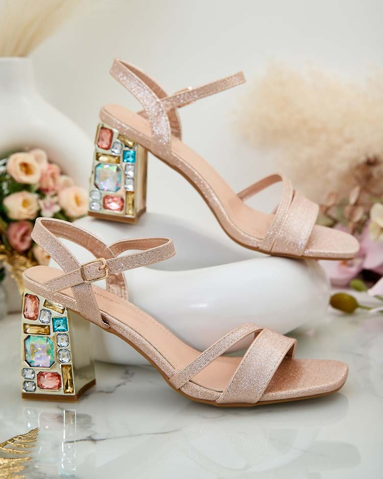 Resti Women's Solepte rhinestone post sandals