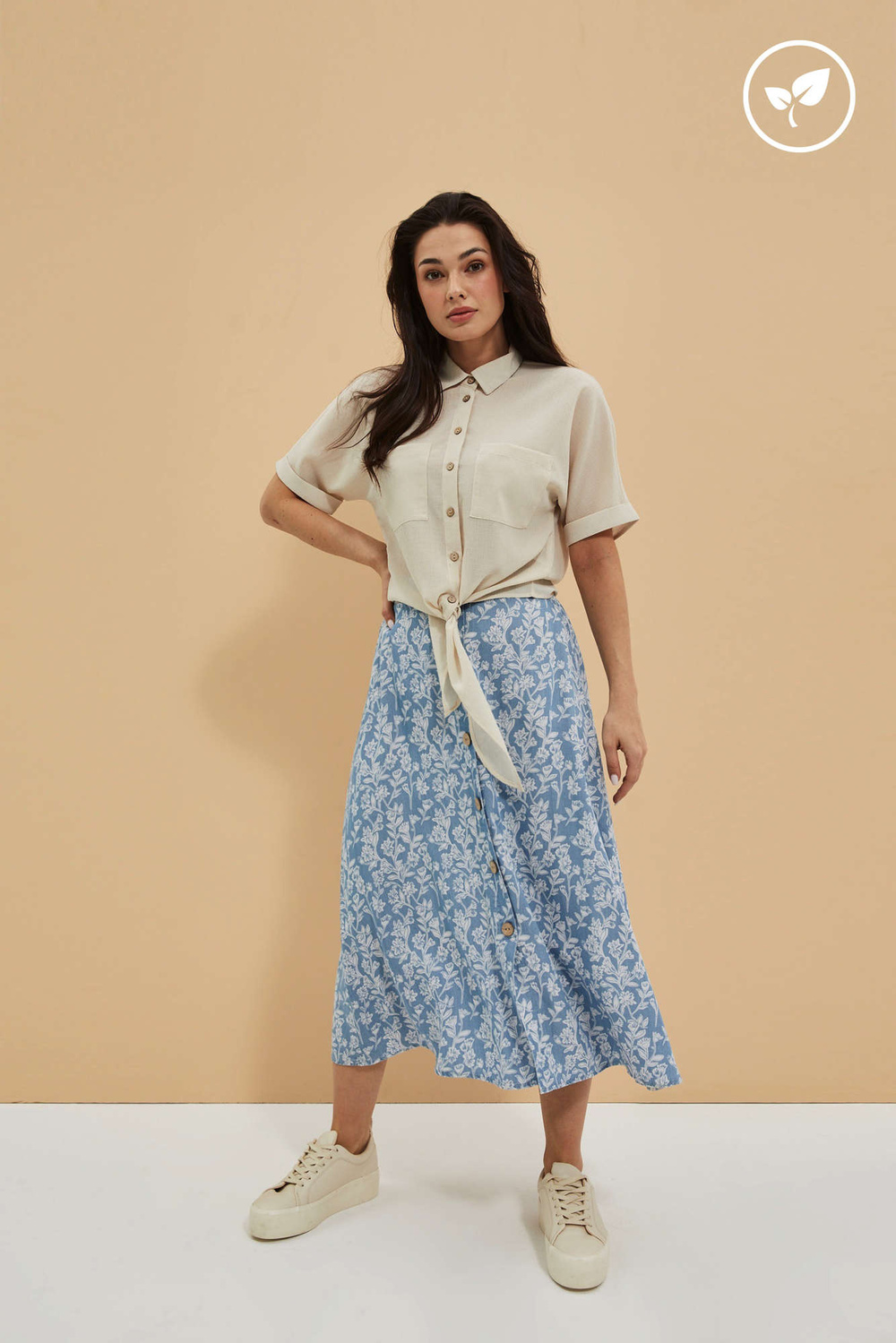Marisse Women's Skirt L-Sc-4010 Blue