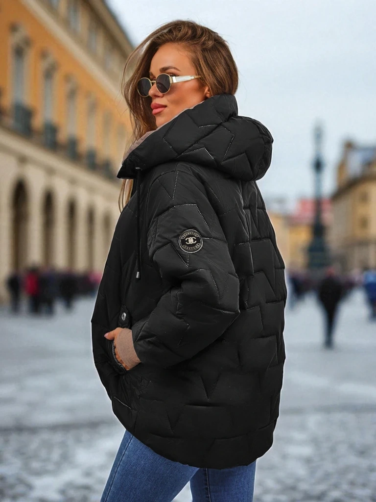 Resti Women's Quilted Jacket with Hood Ghost Frame