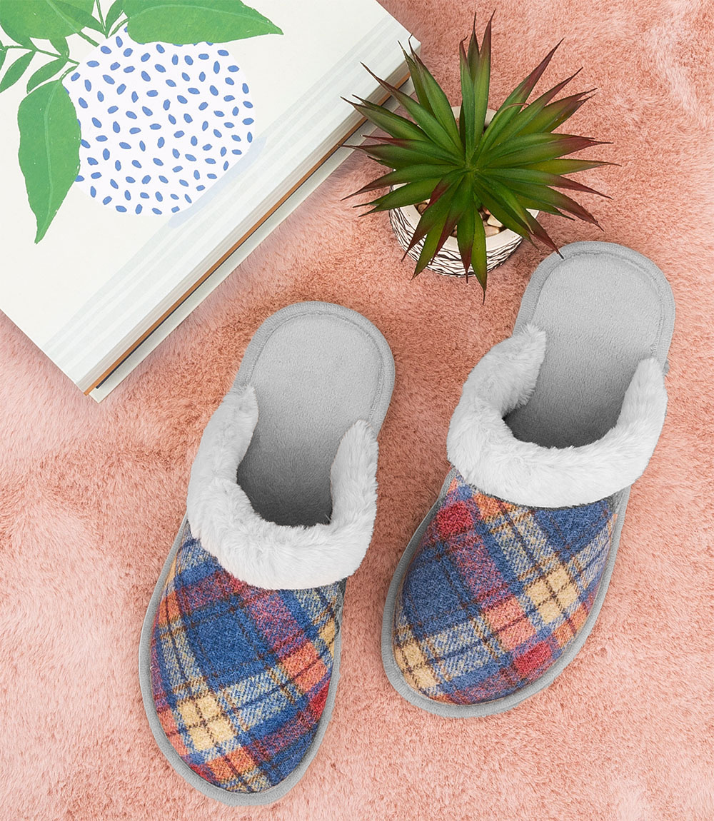 Дамски чехли Natural Style NS-101 синьо-сиви