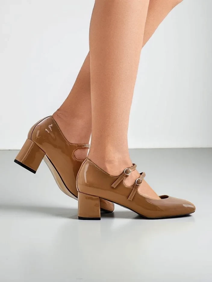 Resti Patent women&#039;s heeled pumps with straps Ovigs