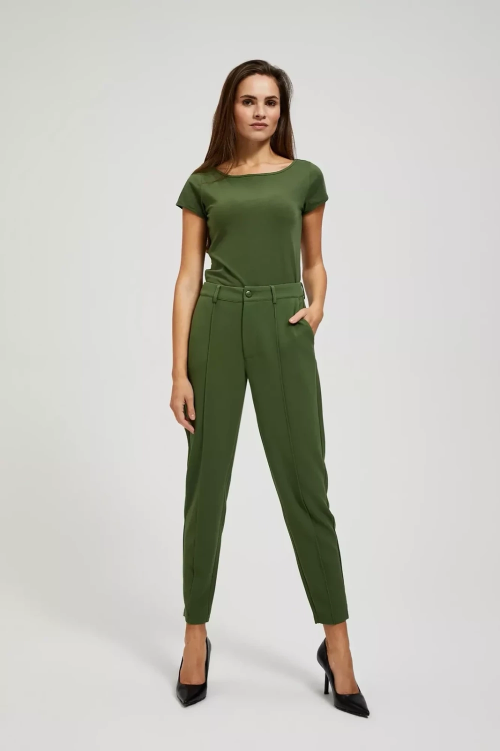 Marisse Women's Trousers L-Sp-4306 Khaki