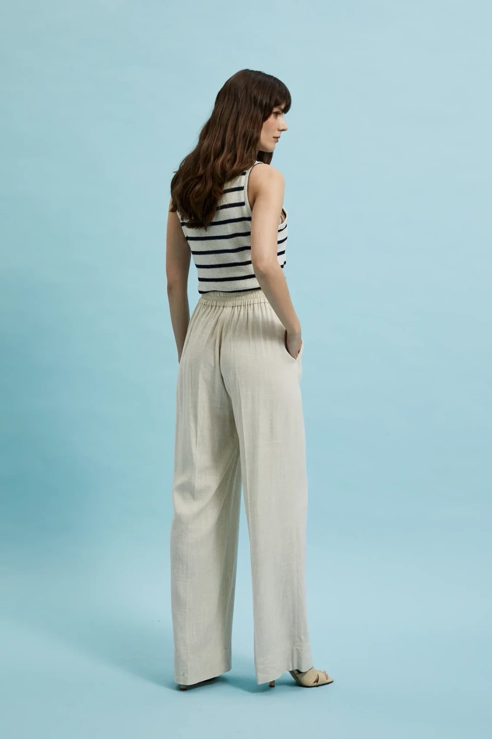 Women's trousers MOODO - light beige