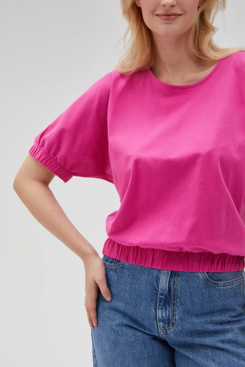 Marisse Women's T-Shirt L-Ts-4618 Fuchsia