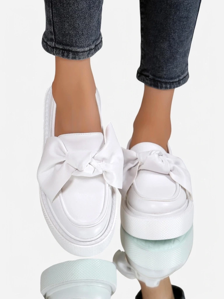 Resti Elegant women's moccasins with a bow Ortto