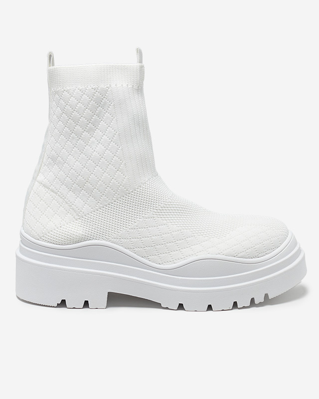 Resti White women&#039;s flat-heeled boots Seritis - Footwear