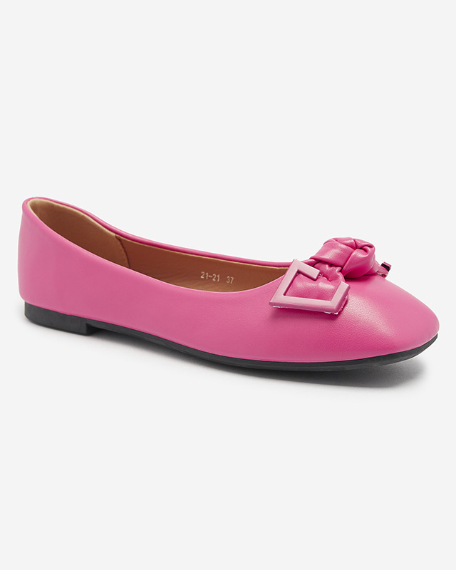 Resti Women&#039;s pink ballerinas with decoration on the nose Caxien- Footwear