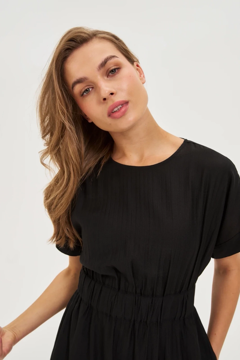 Marisse Black Viscose Dress