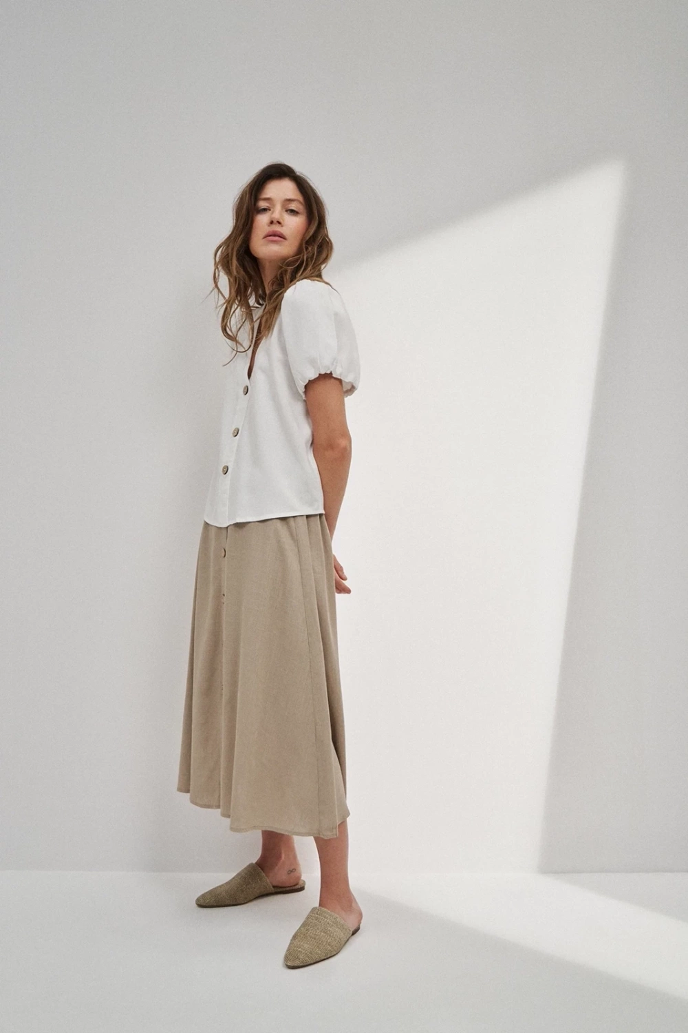 Marisse Women&#039;s Skirt L-Sc-4315 L.Beige