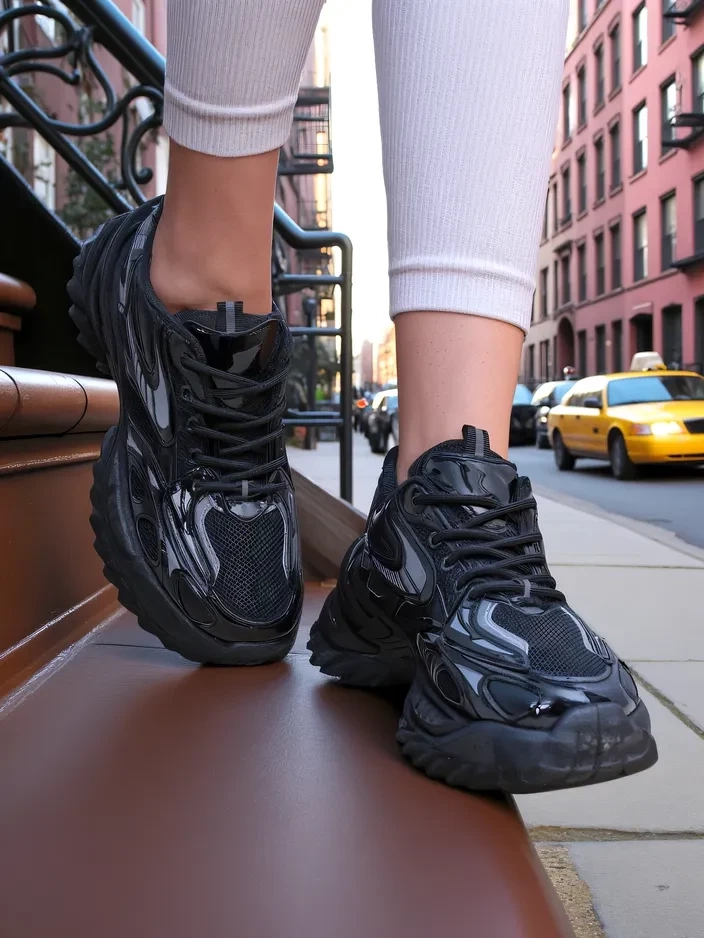 Resti Womens Lacquered Sneakers Leysi