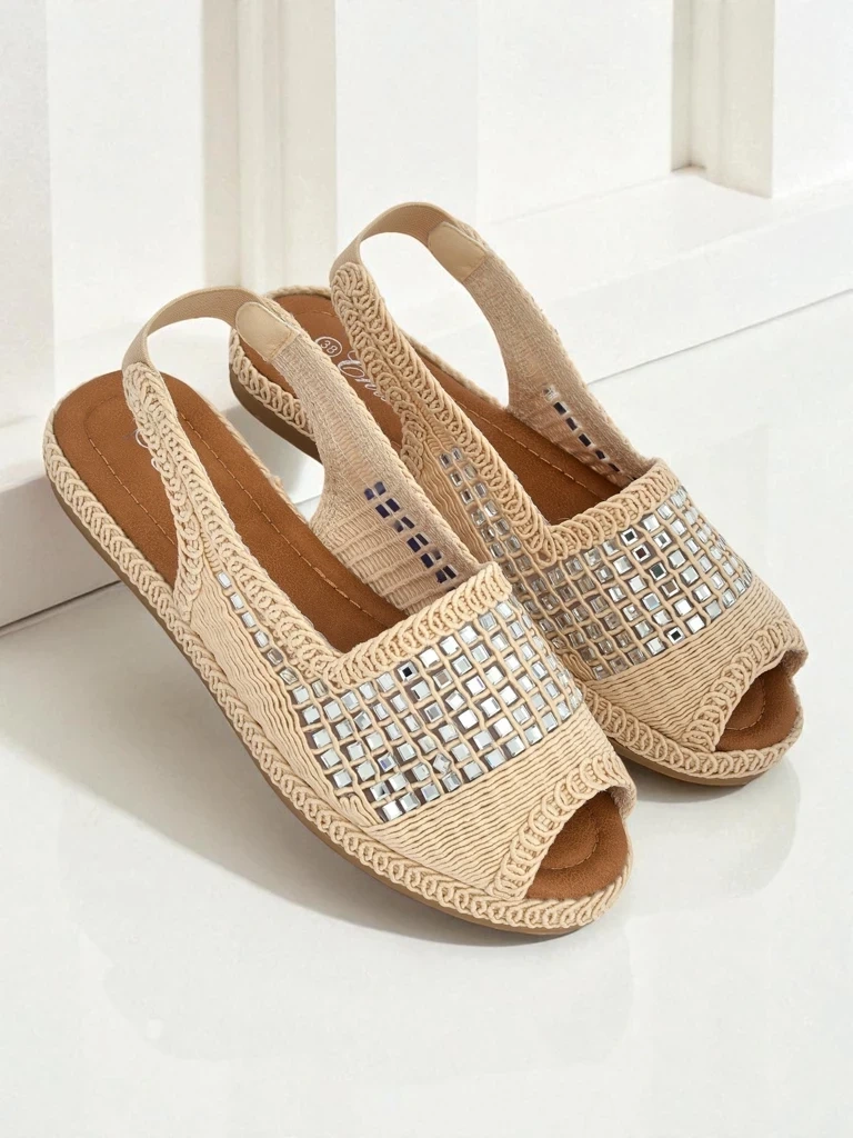 Resti Women&#039;s espadrille sandals with rhinestones Belle Sparkle