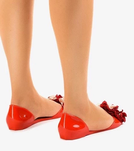 primohurt Granatowe trampki na białej podeszwie tenisówki damskie