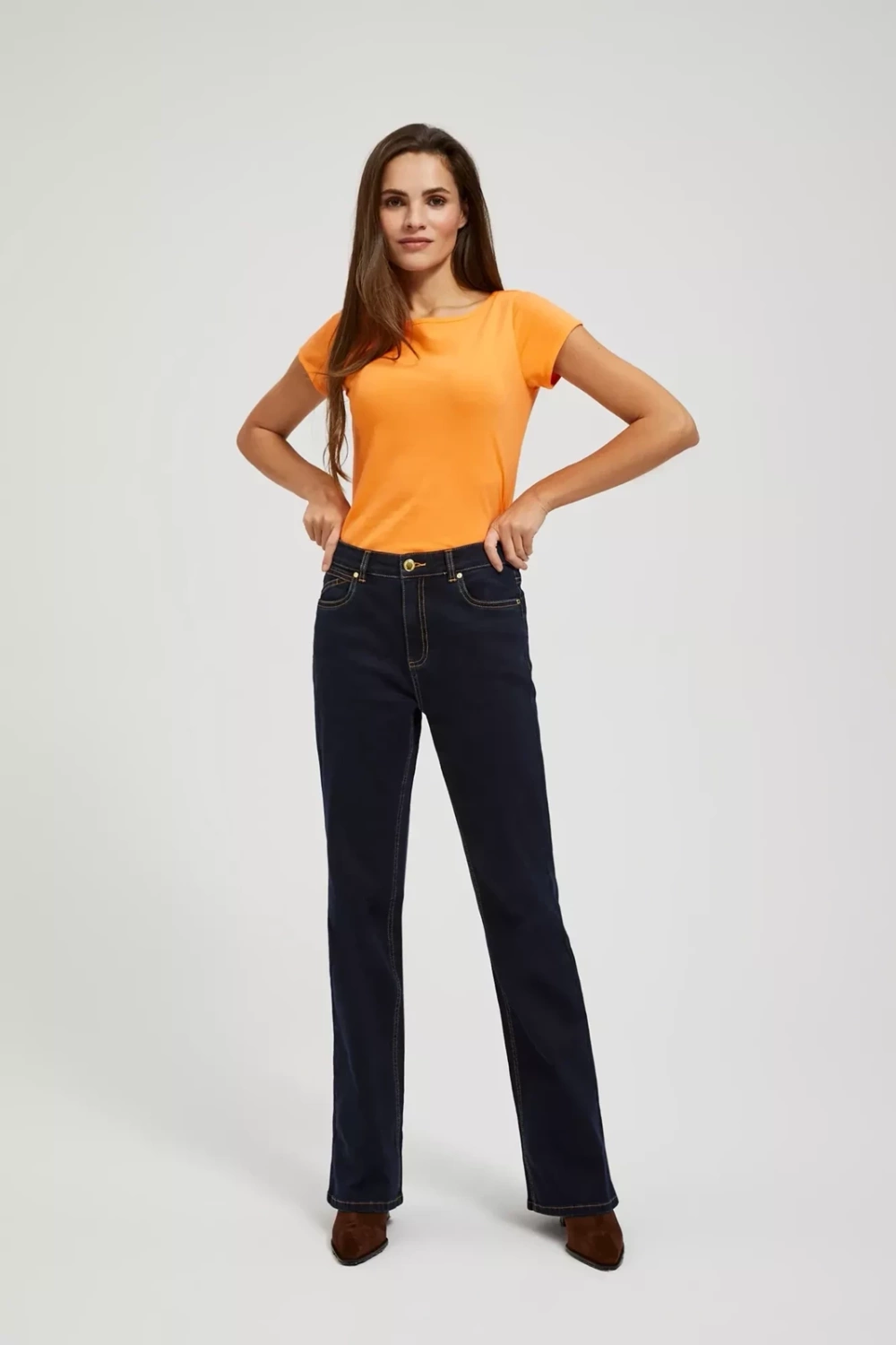 Marisse Women&#039;s Blouse L-Ts-4326 Orange