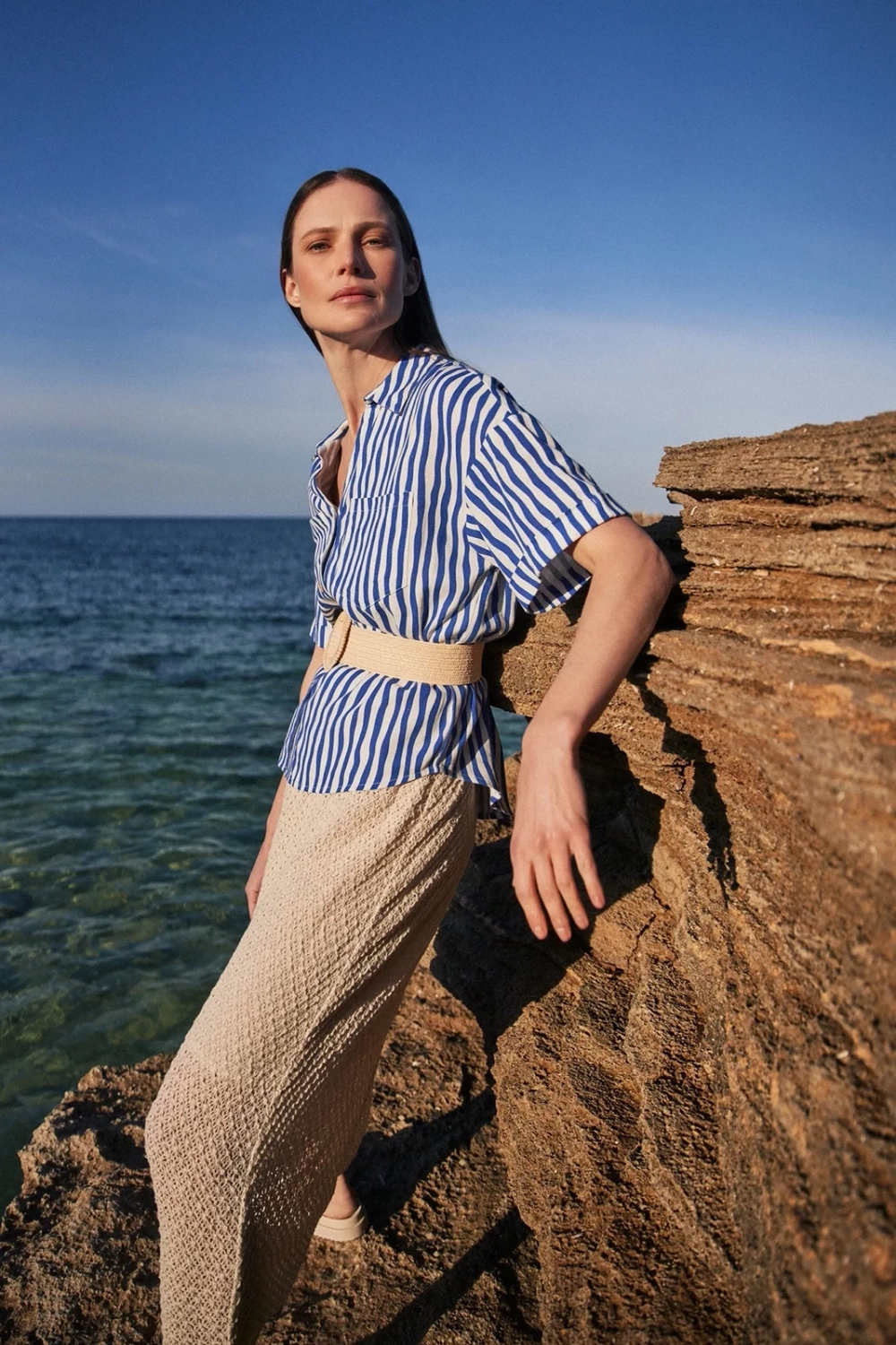 Marisse Women&#039;s Shirt L-Ko-4361 L.Navy