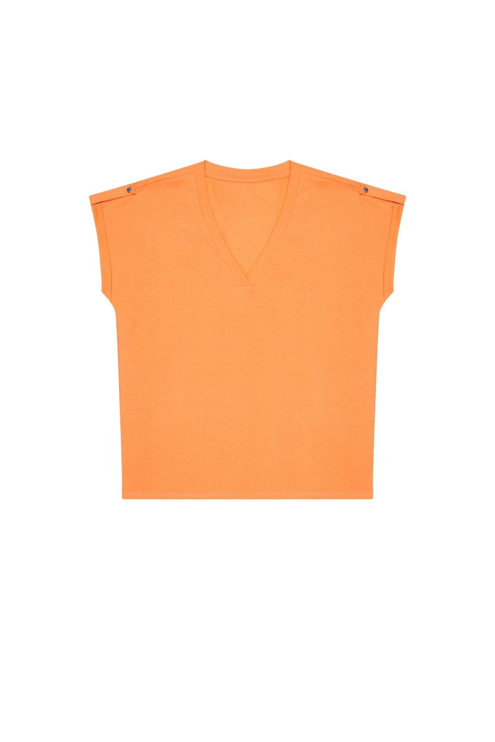 Cotton V-neck blouse