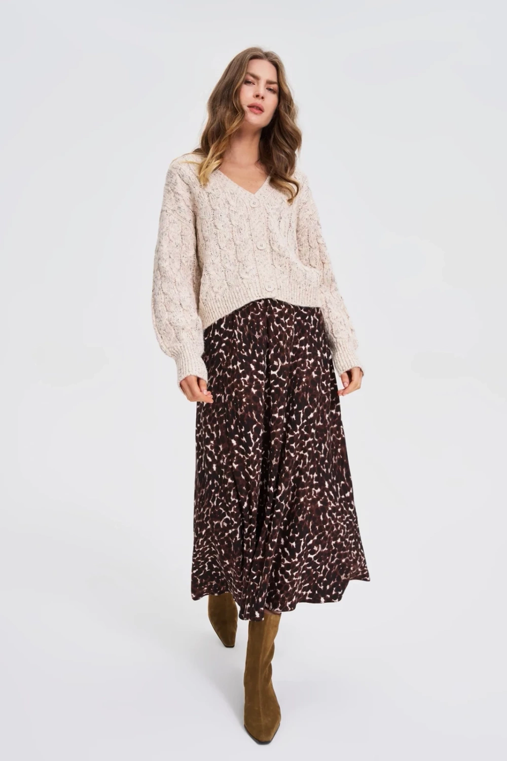 Marisse WOMEN'S SWEATER Z-SW-4802 L.BEIGE MEL