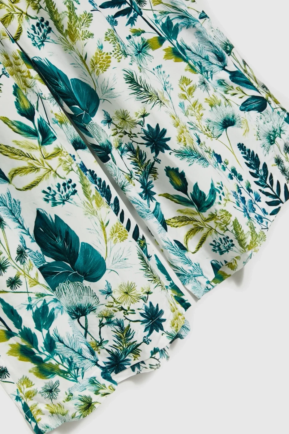 Marisse Patterned White Culottes