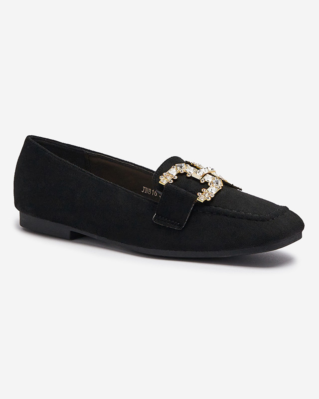 Resti Women's black moccasins Jaorica- Footwear