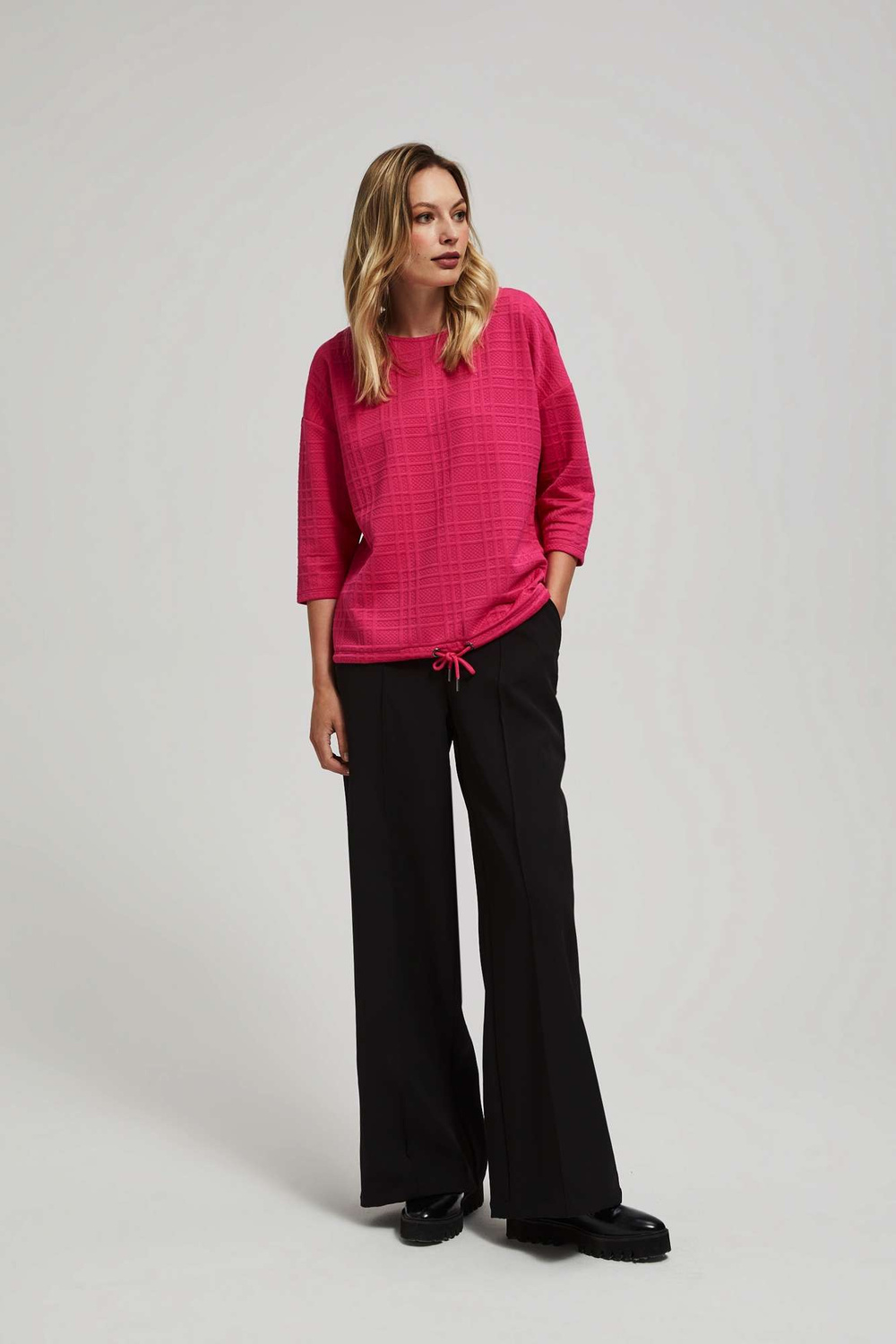 3/4 sleeve sweatshirt