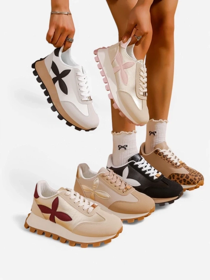 Resti Women's sporty sneakers on a thicker sole Aloqa