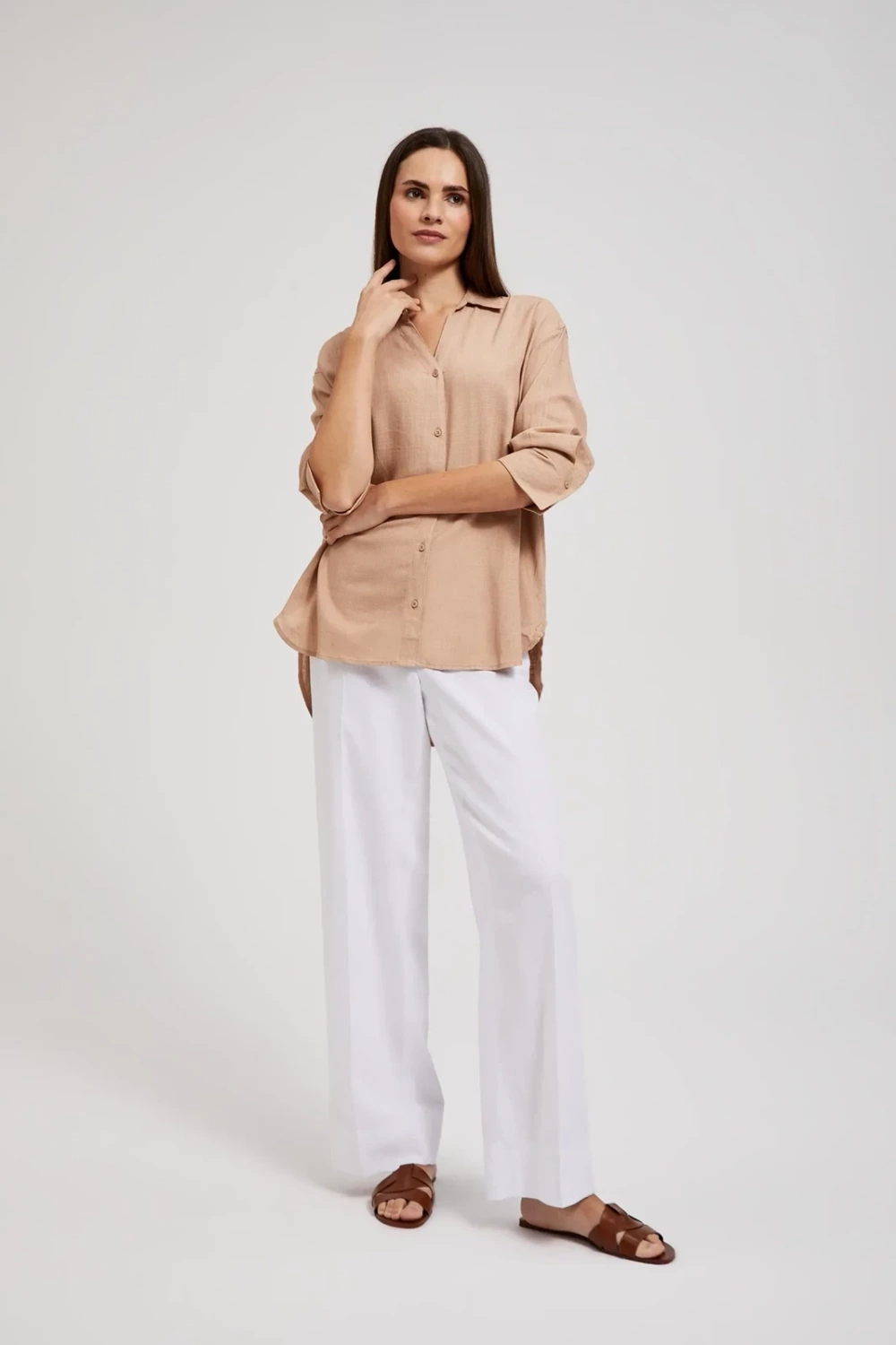 Marisse Women&#039;s Shirt L-Ko-4349 Coffee