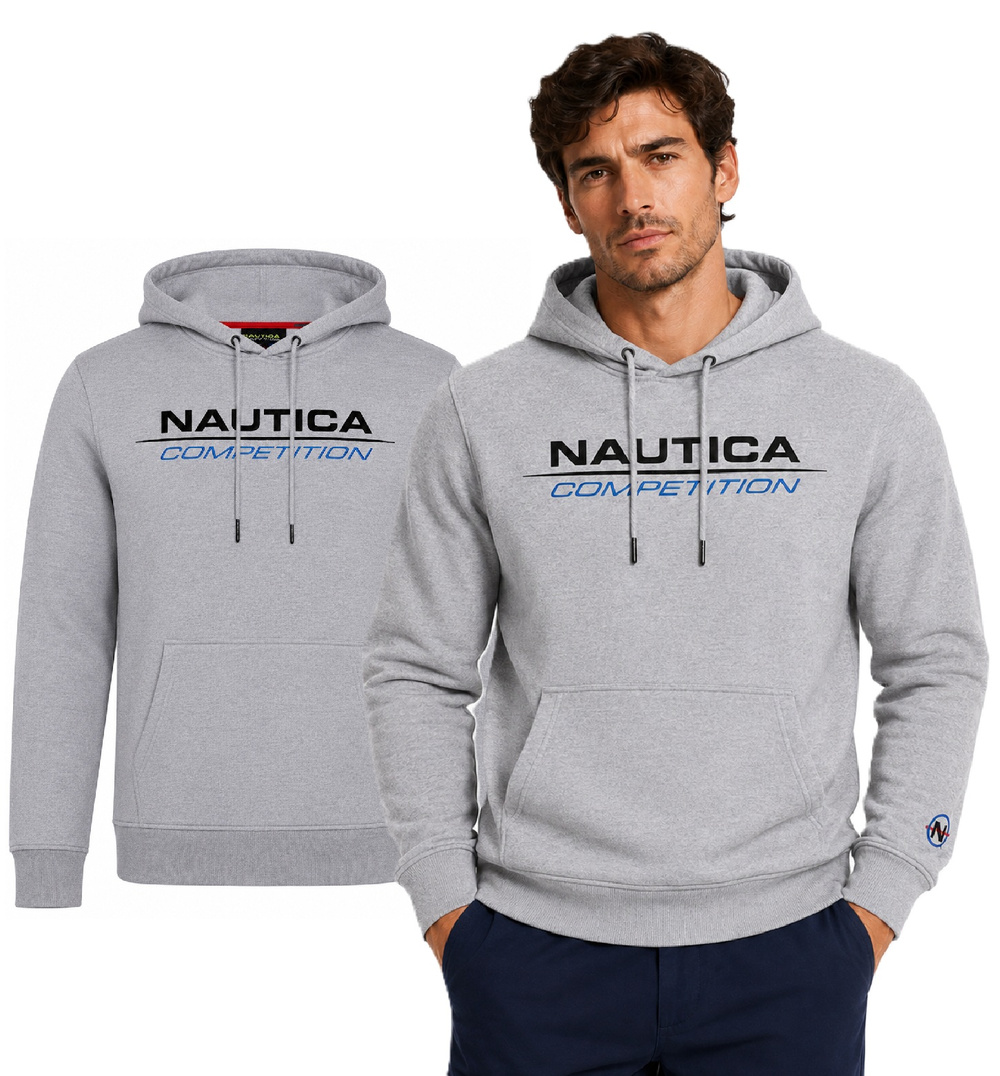 Мъжки суитшърт с цип Nautica, сив