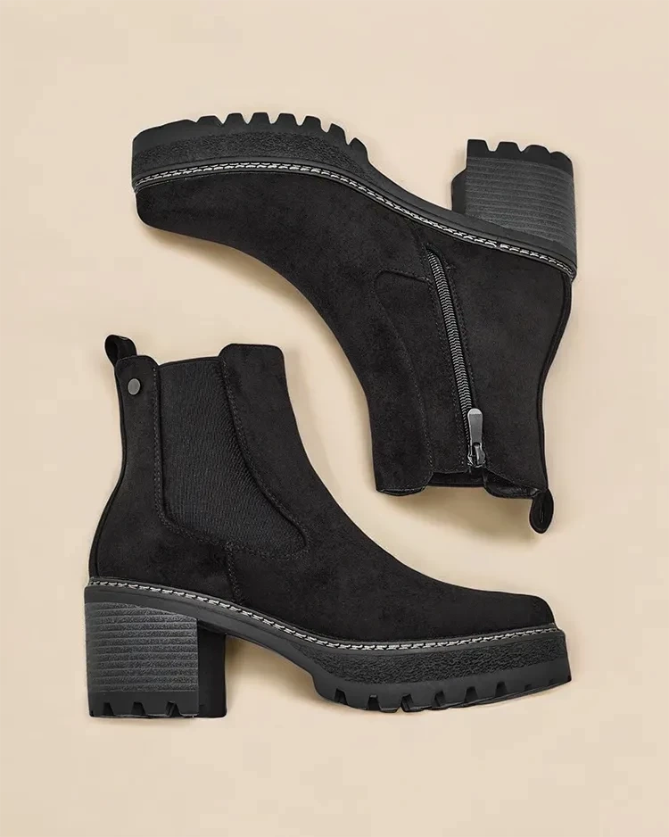 Resti Eco-suede women's ankle boots on a post Segori