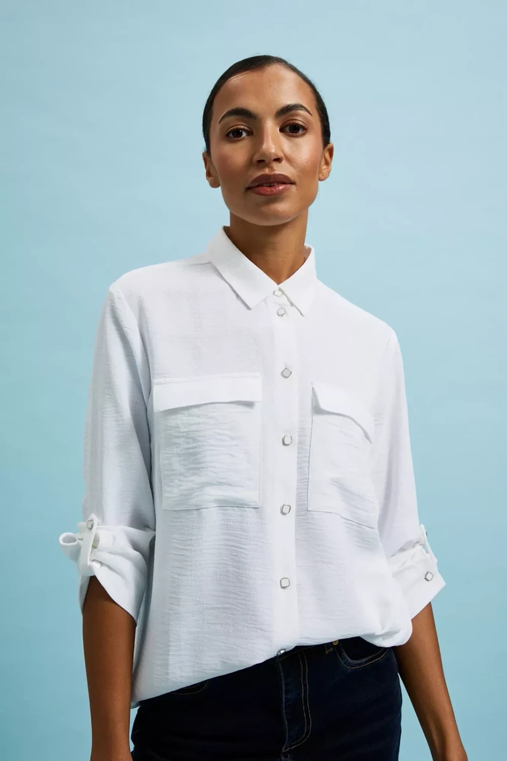 Marisse Women&#039;s Shirt L-Ko-4321 White