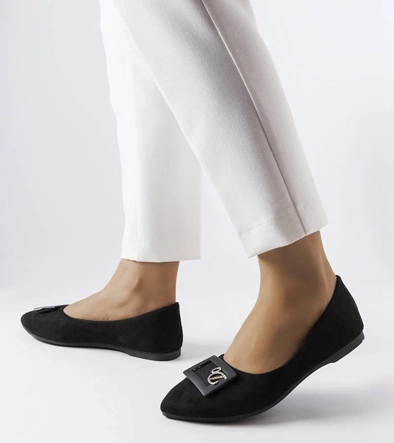 Gemre Balerini negri, împodobiți cu zirconii Fleming