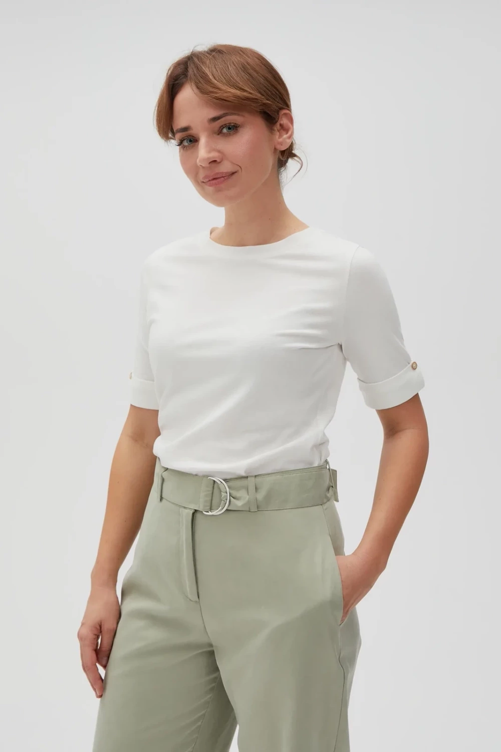 Marisse Women&#039;s T-Shirt L-Ts-4616 Off White