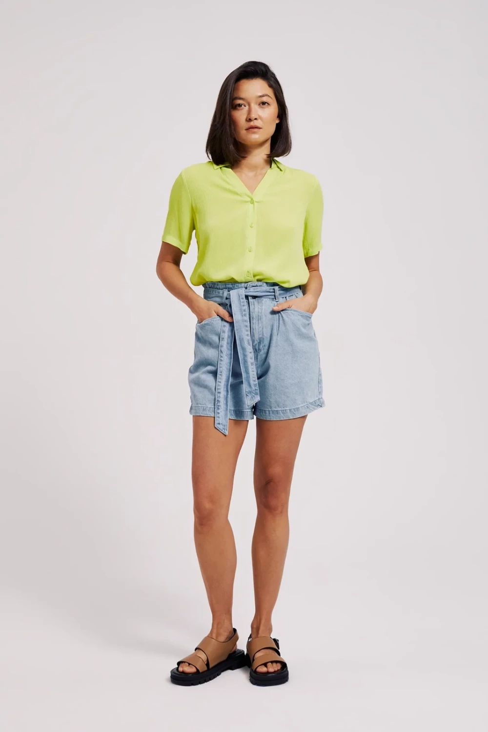 Marisse Women's Shorts L-Sh-4305 L.Blue