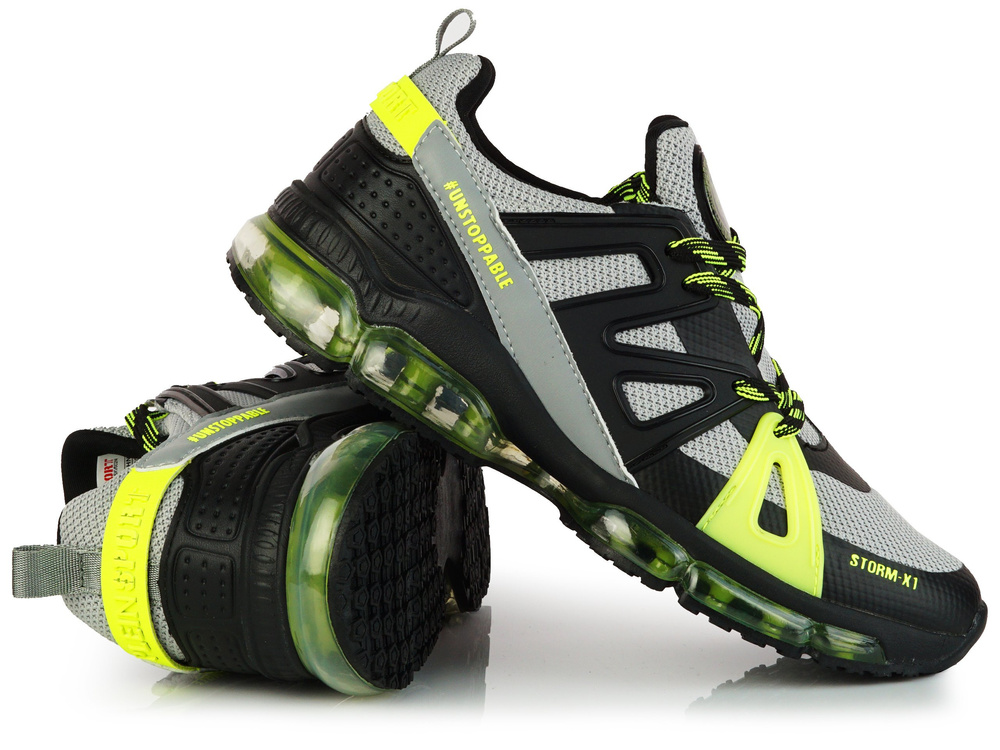 PLEIN SPORT - Dámske tenisky Grey / Lime