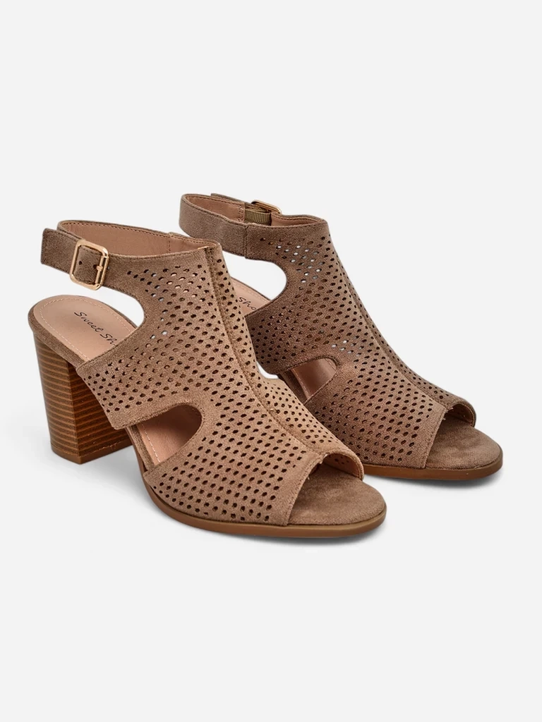 Resti Women’s perforated block‑heel sandals Abetle
