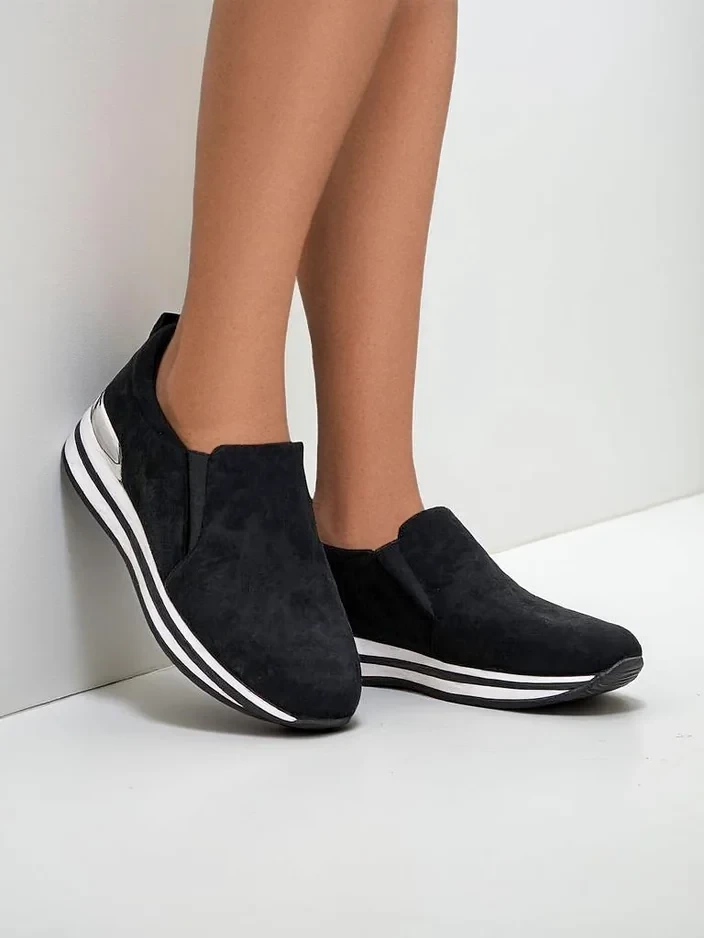 Resti Womens eco-suede flats Rabbite