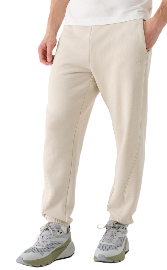 Pantaloni de trening bej pentru bărbați 4F