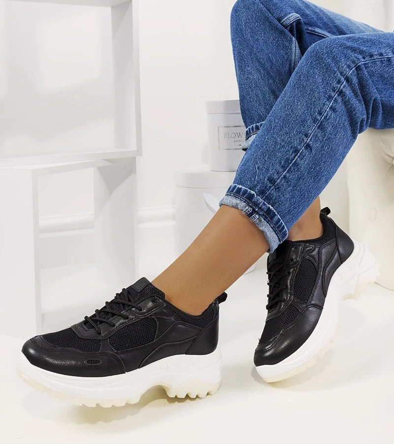 D/CEO Black trainers Depretis