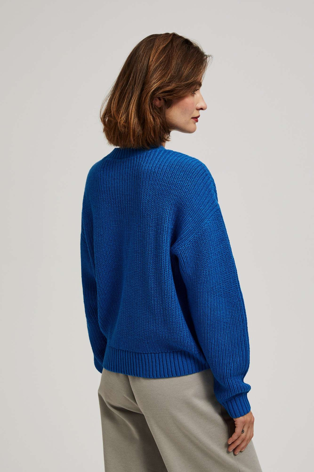 Marisse Azure Round Neck Sweater