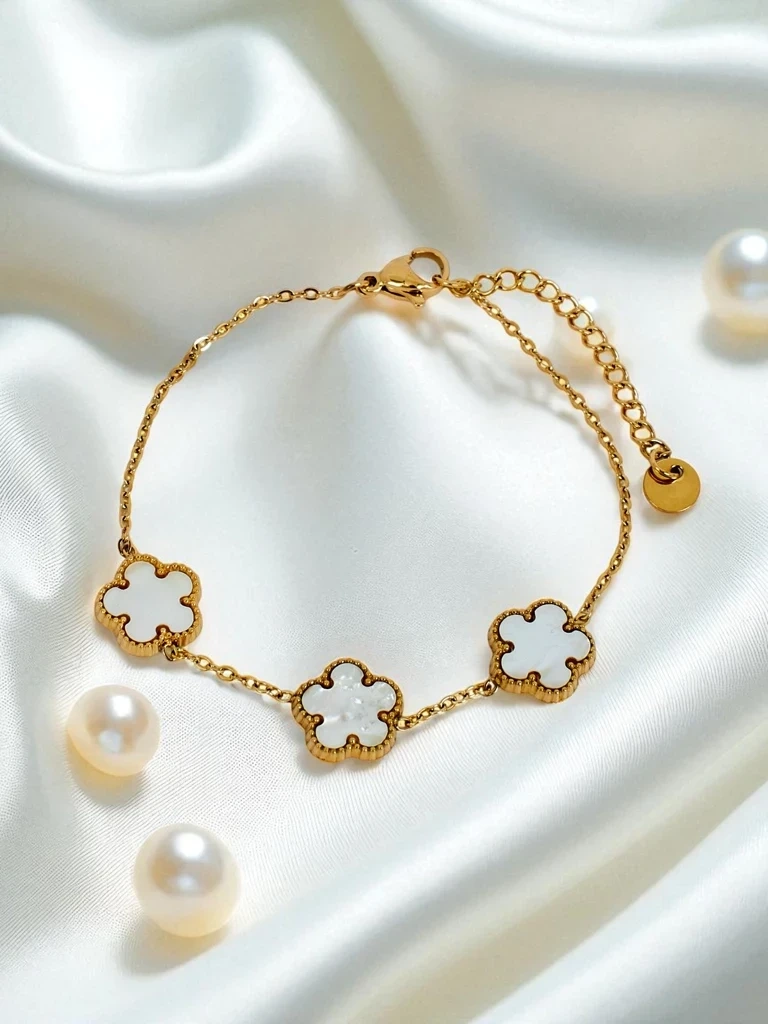 Náramok Resti Aurelia Bianca s kvetmi