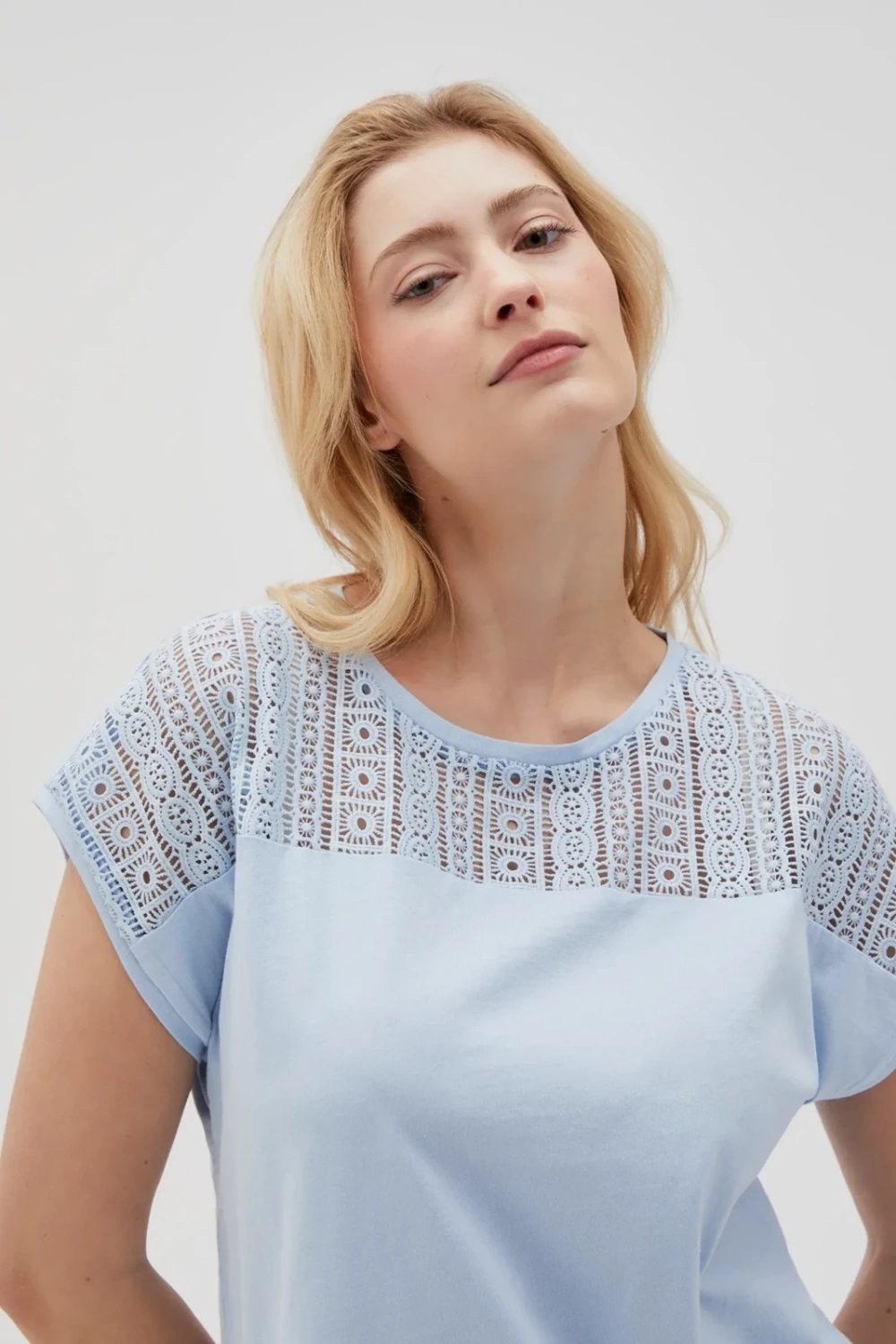 Marisse Women's T-Shirt L-Ts-4641 L.Blue