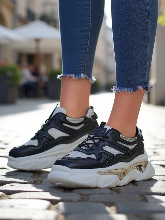 Resti Women's sneakers on thicker sole Lesalli