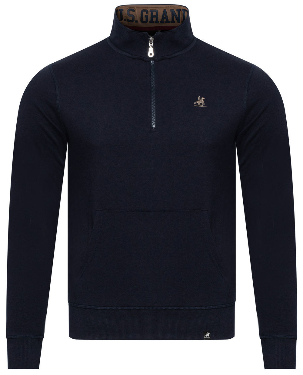 US GRAND POLO - Суитшърт с половин цип