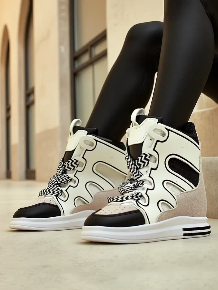 Resti High sports shoes for women with hidden wedge Oblaffi