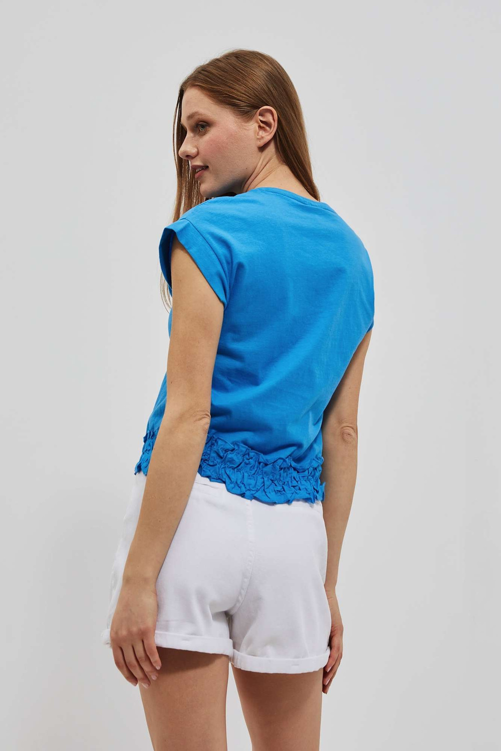 Marisse Women's T-Shirt L-Ts-4090 Fresh Blue