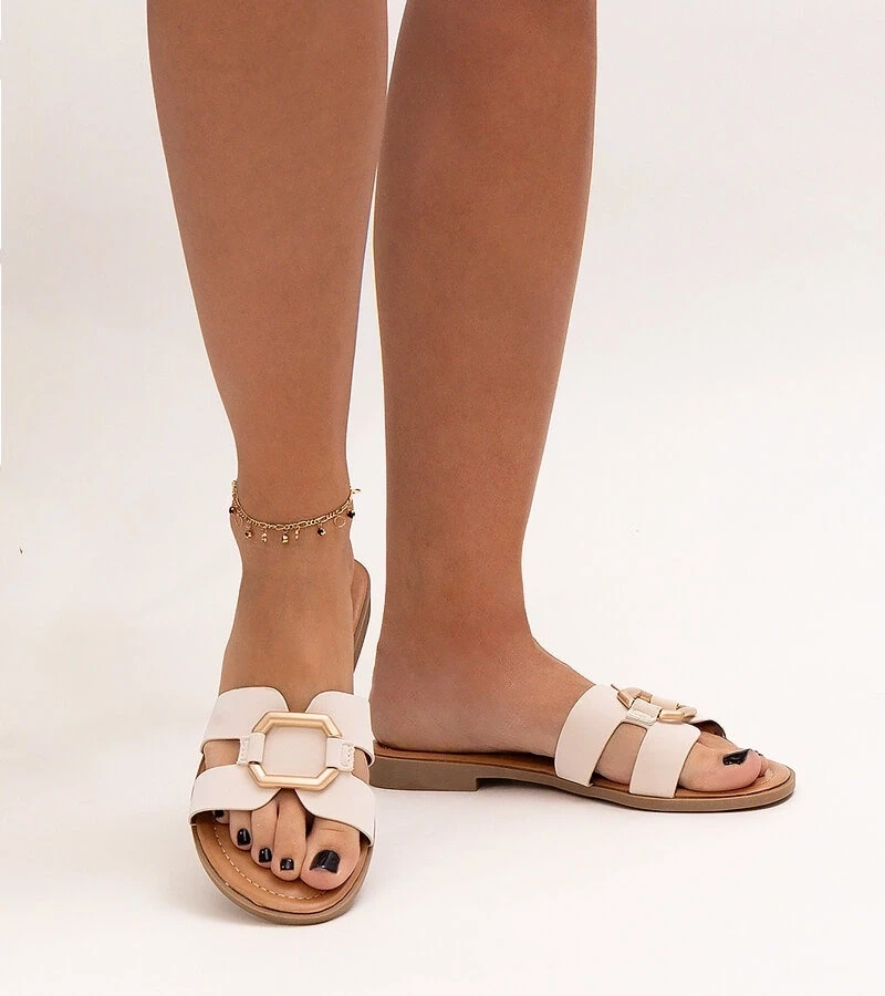 D/CEO Black slippers with fur insulated Valle