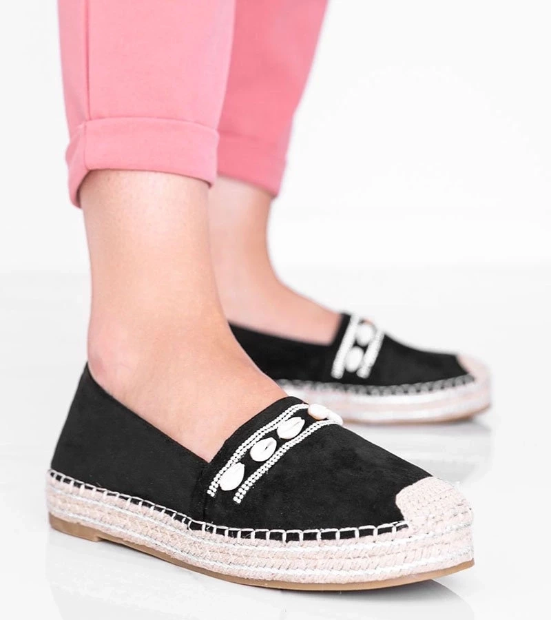 D/CEO Black espadrilles Sea Side