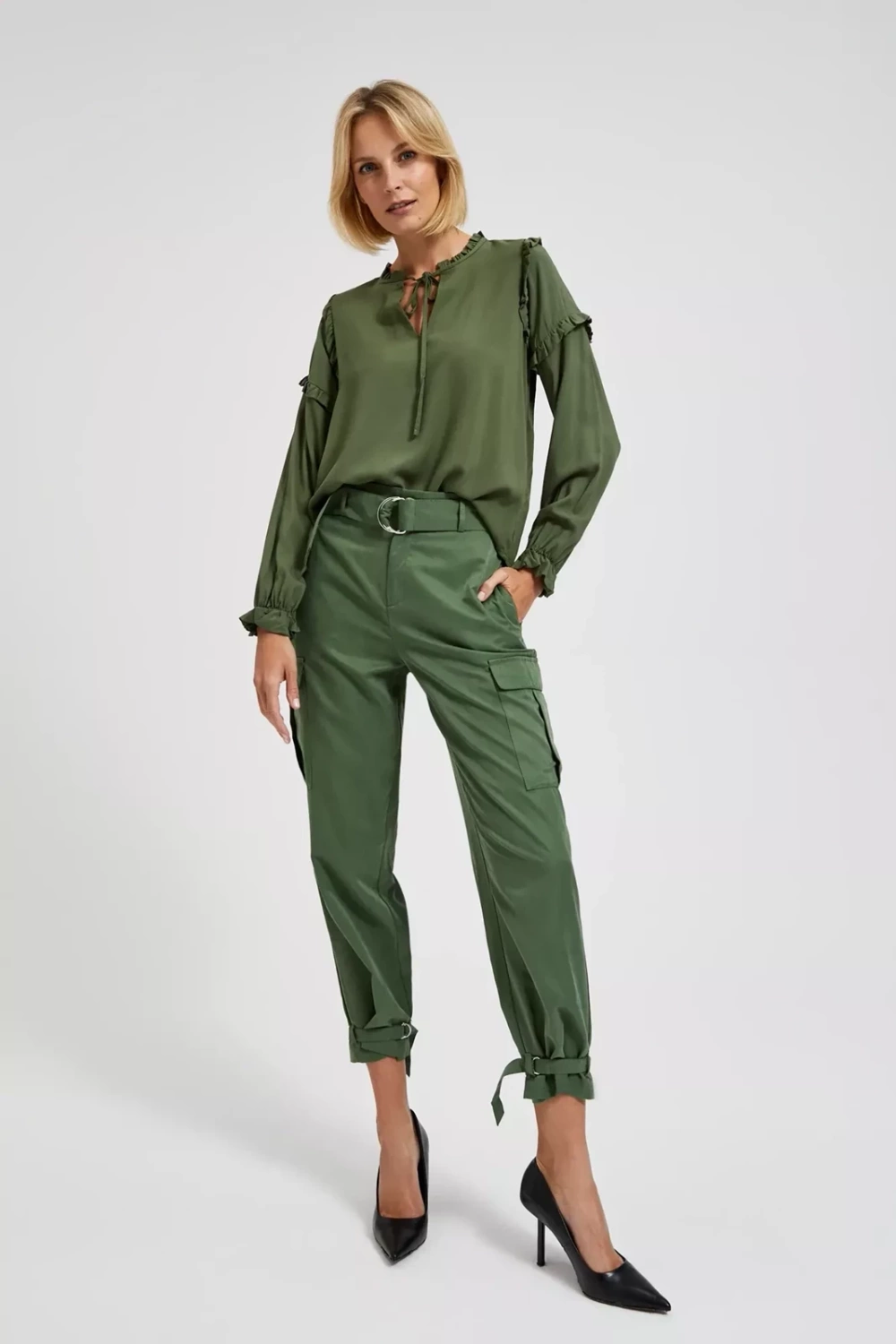 Marisse Women&#039;s Shirt L-Ko-4309 Khaki