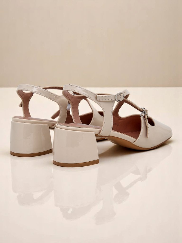 Resti Royal Fashion Women's Lolita Low-Heeled Pumps with Decorative Straps