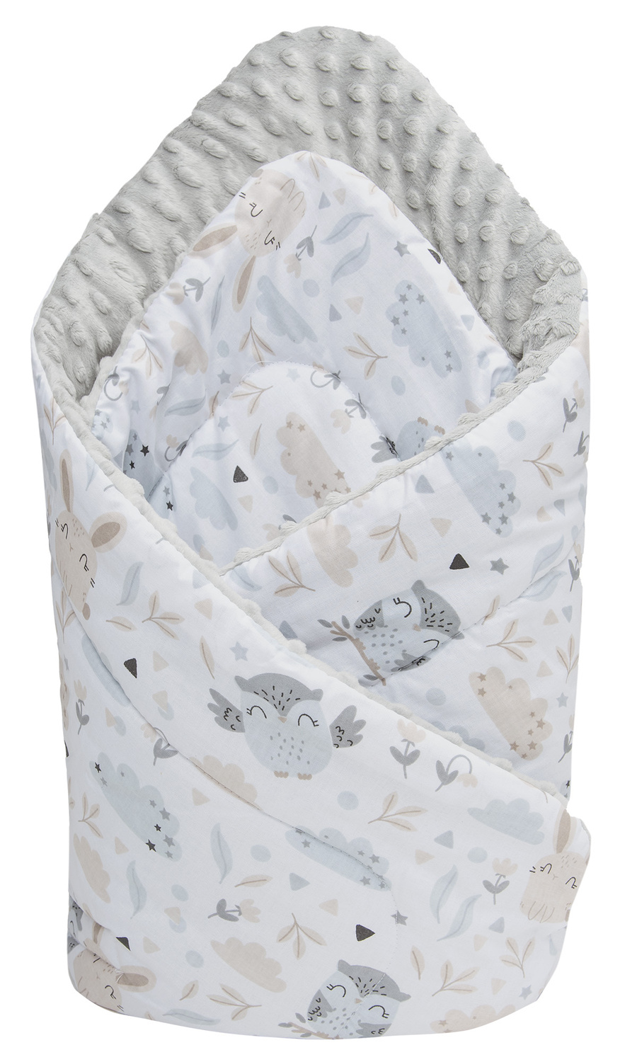Medi Partners Double-Sided Baby Wrap Cotton + Minky